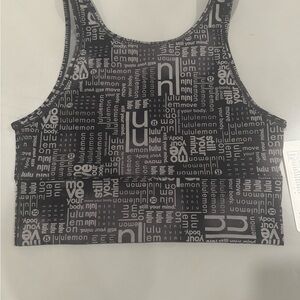 Lululemon Black and Gray Tank Top